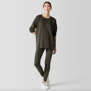 Eileen Fisher Cozy Brushed Terry High Waisted Hug Leggings 2X NWT